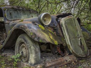 Photographie d'une Citroën traction en vue rapprochée