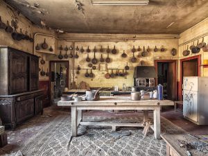 Photographie de la cuisine du Château de Sauveterre.