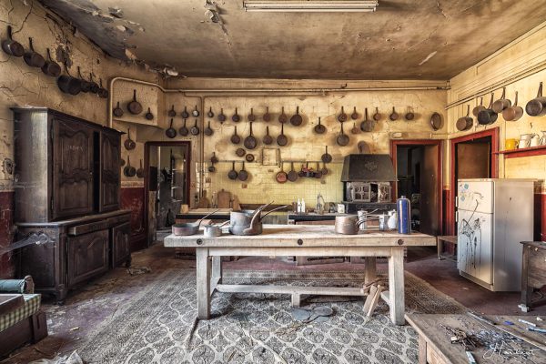 Photographie de la cuisine du Château de Sauveterre.