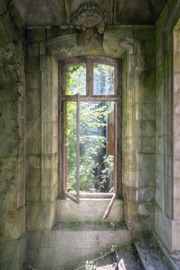 Photographie d'une fenêtre d'un Château.