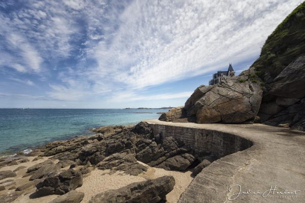 Photographie de la Pointe de la Malouine en Bretagne.