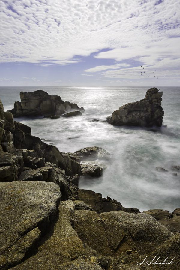 Photographie d'un bord de plage.