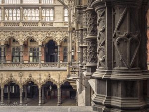 Photographie de la Chambre du Commerce d'Anvers, en Belgique.