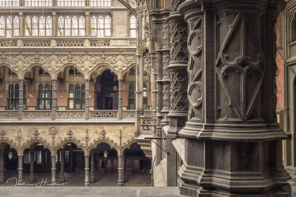 Photographie de la Chambre du Commerce d'Anvers, en Belgique.